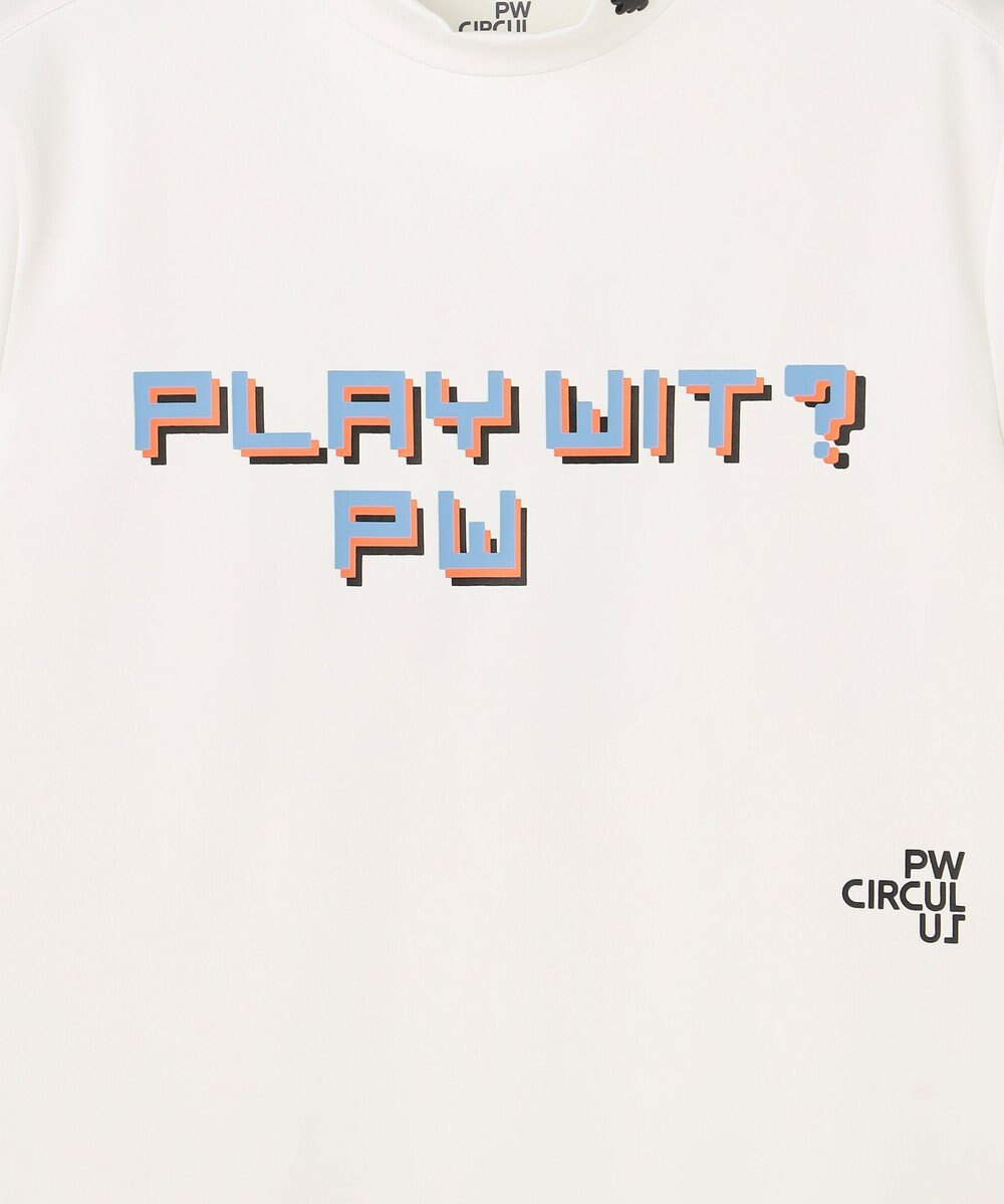 PW CIRCULUS 最新作！【WOMEN】 PIXEL GRAPHIC モックネックT  ゴルフウェア レディース 