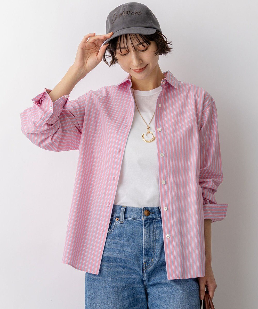 23区 【一部先行予約/VERY掲載】CANCLINI シャーティング ベーシックシャツ 