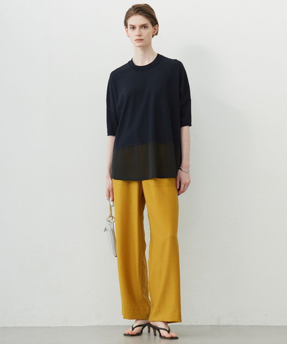 ICB L 【接触冷感・UVカット・洗える】VIS/NYハイゲージ シアーコンビニット 