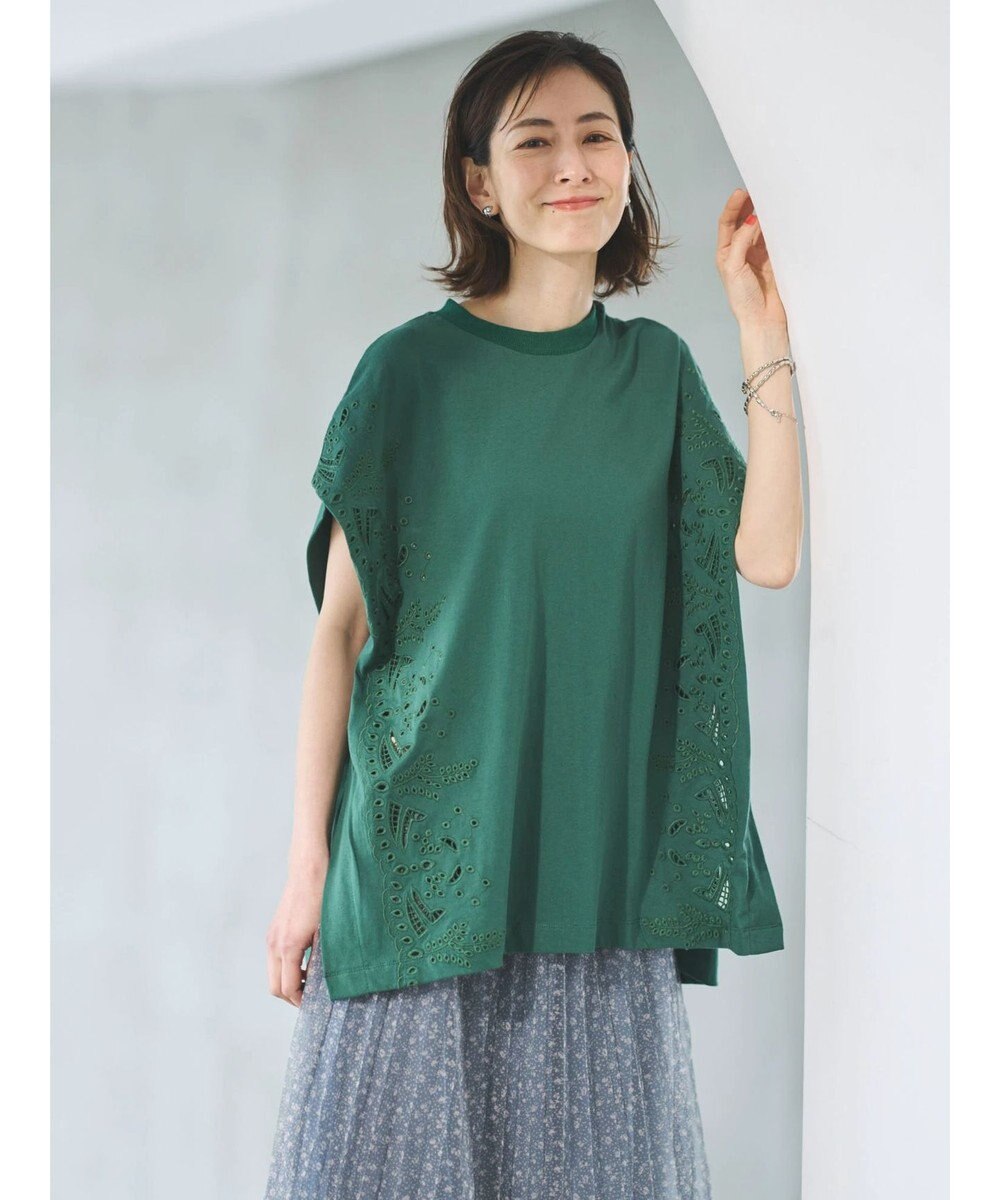 Green Parks Ｂ．サイド刺繍カットプルオーバー 