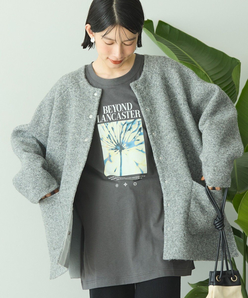 AMERICAN HOLIC Wフェイスラグランニットコーディガン 