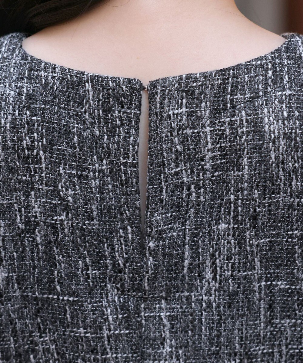 Tiaclasse 【洗える】ドッキングツイードワンピース 