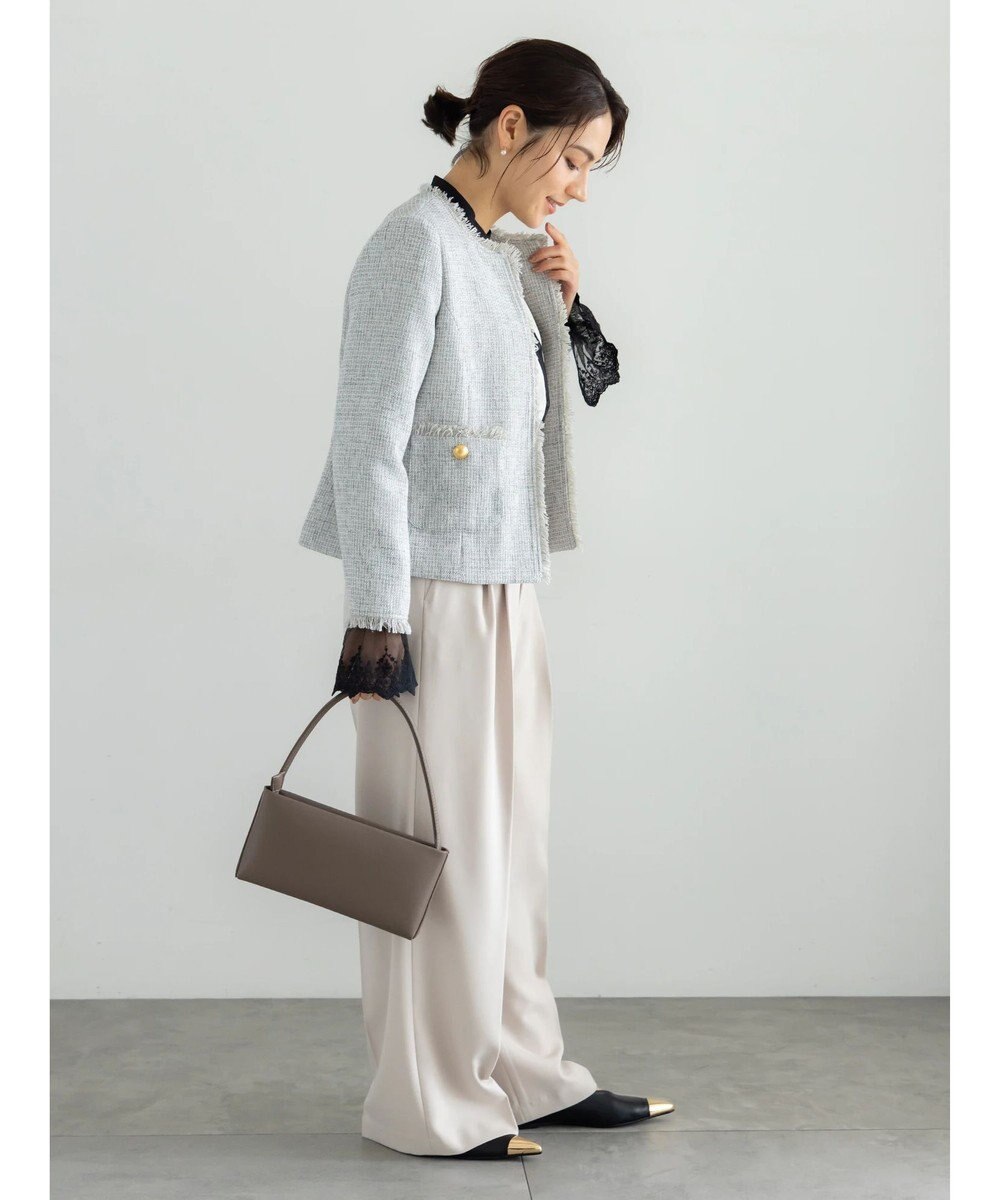 Te chichi 【セレモニーアイテム】ツイードノーカラージャケット 