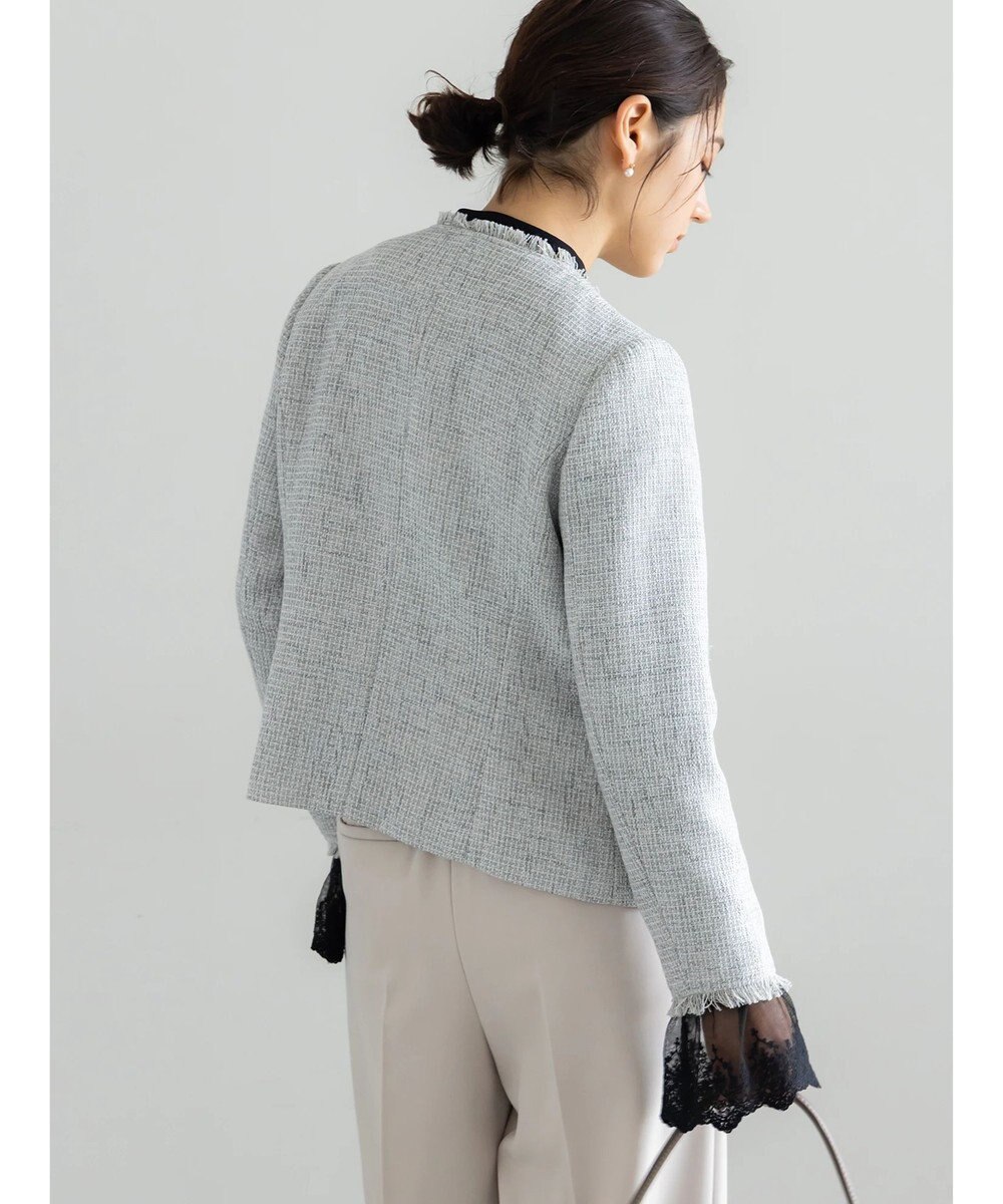 Te chichi 【セレモニーアイテム】ツイードノーカラージャケット 