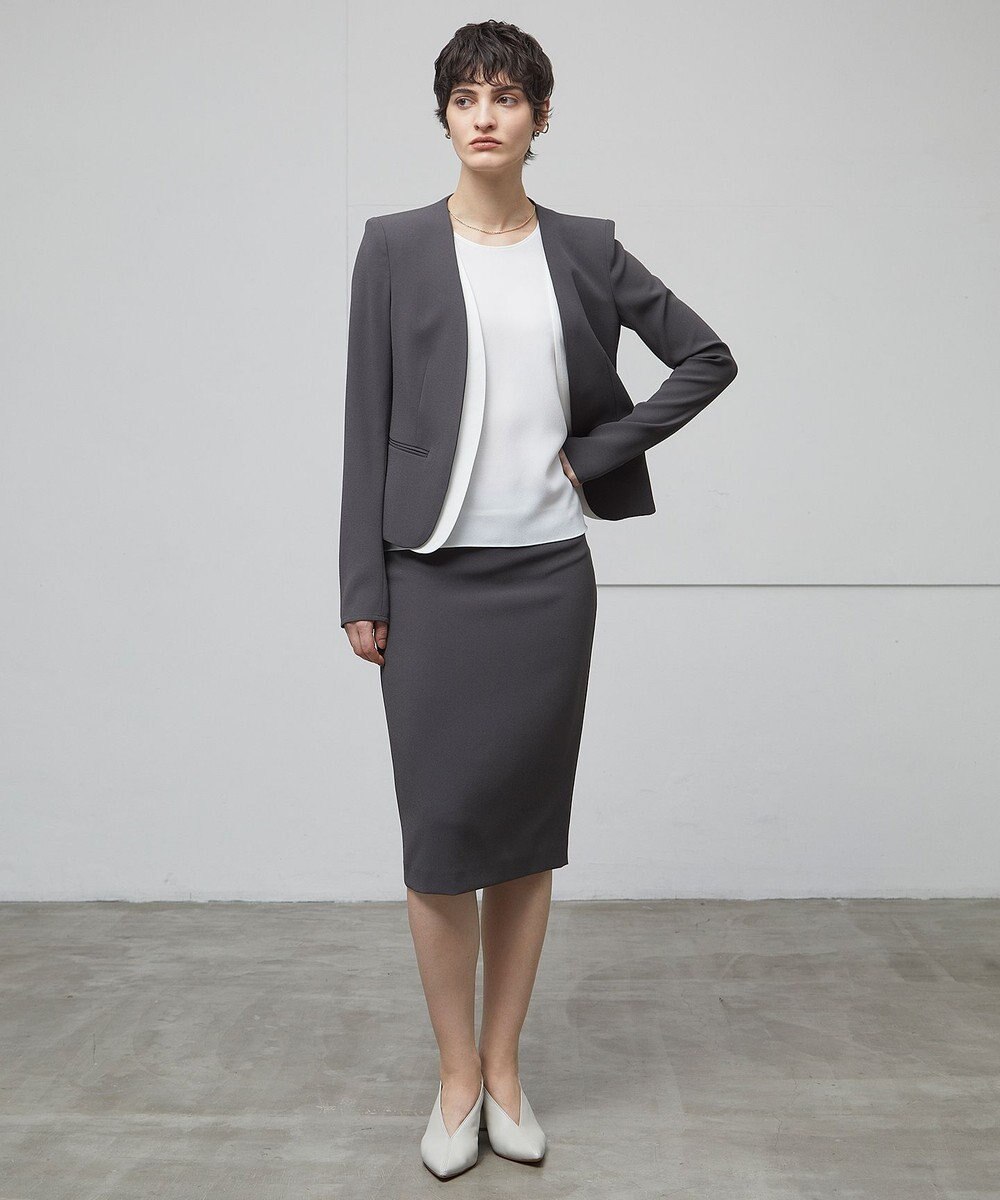 BEIGE， 【L-size】CINDY / ダブルカラージャケット 