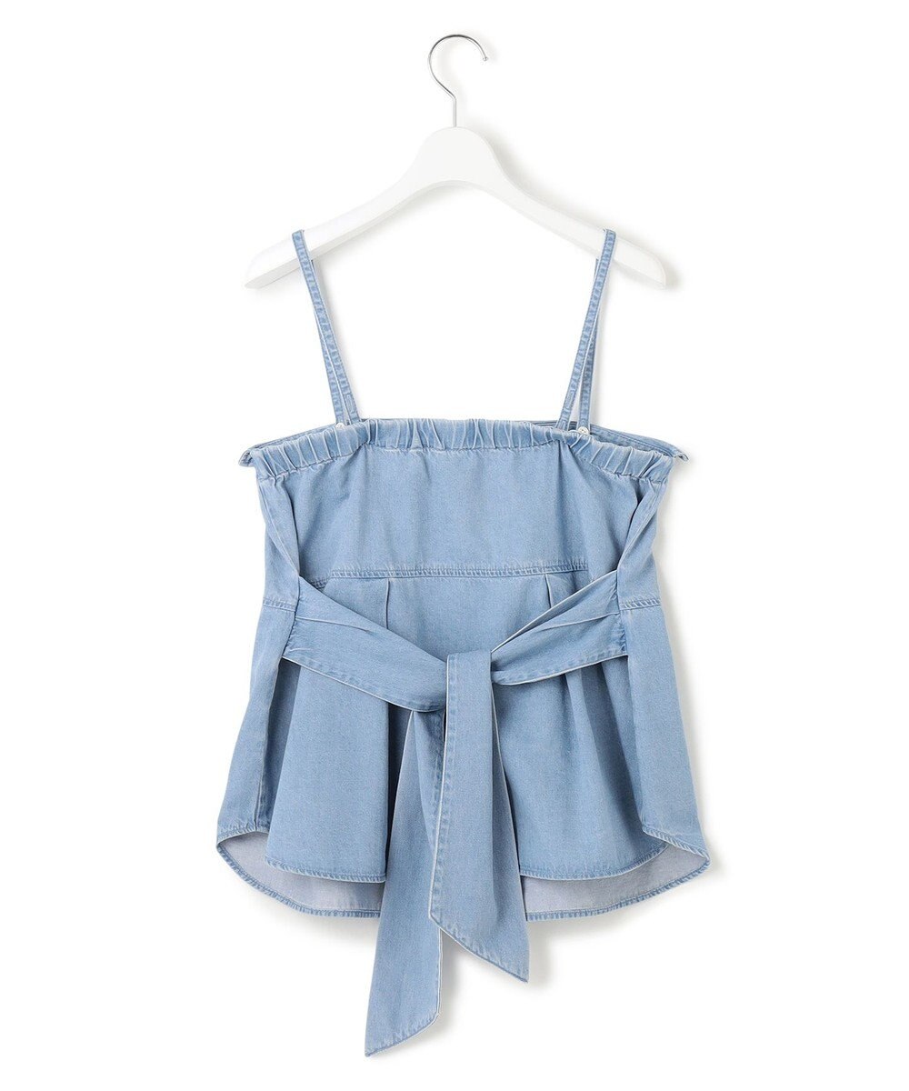 23区 【洗える】ライトダンガリー ビスチェ 