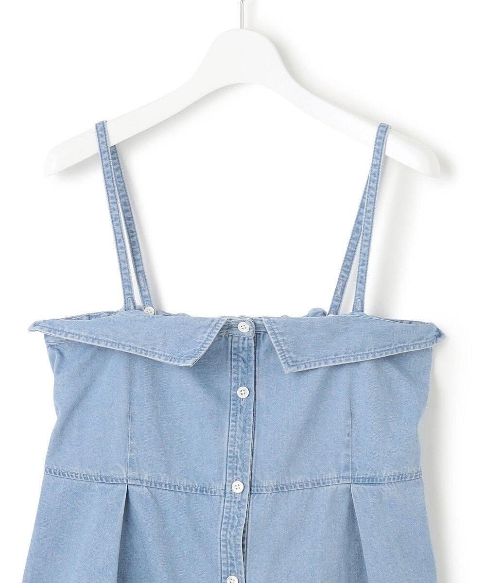 23区 【洗える】ライトダンガリー ビスチェ 