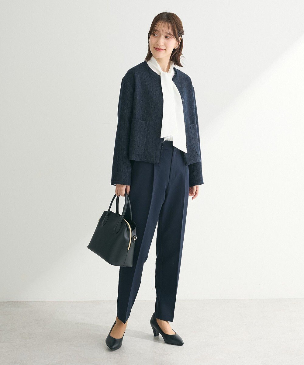 Green Parks ef-de ツイードノーカラージャケット 