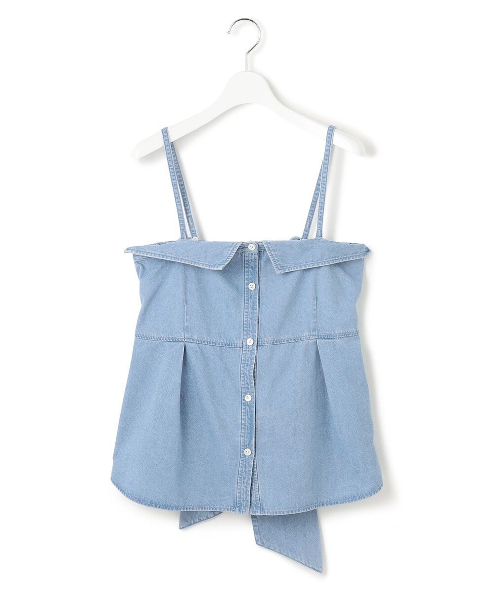 23区 【洗える】ライトダンガリー ビスチェ 