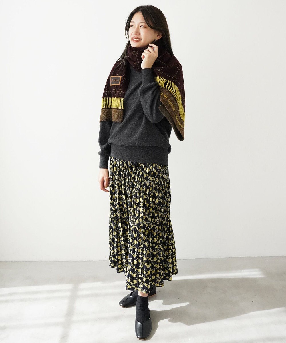 nitorito 【UNISEX】stamp チェック柄 3WAY ストール 