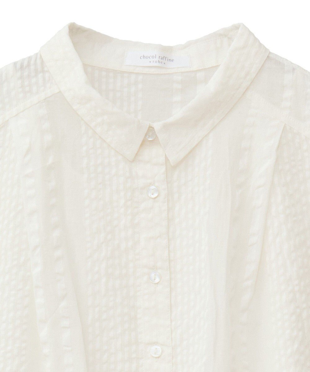 Green Parks Ｉ　ＳＥＴ２点　ギャザーシャツ＋布帛インナー 