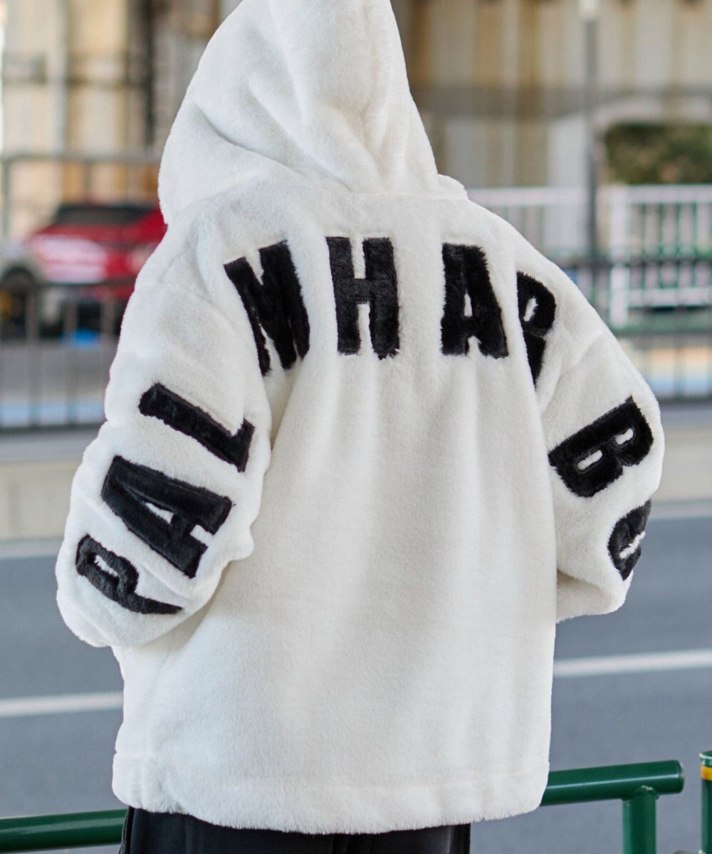 WEGO 【ユニセックス着用ITEM/MLサイズ展開】エコファーグラフィックブルゾン 