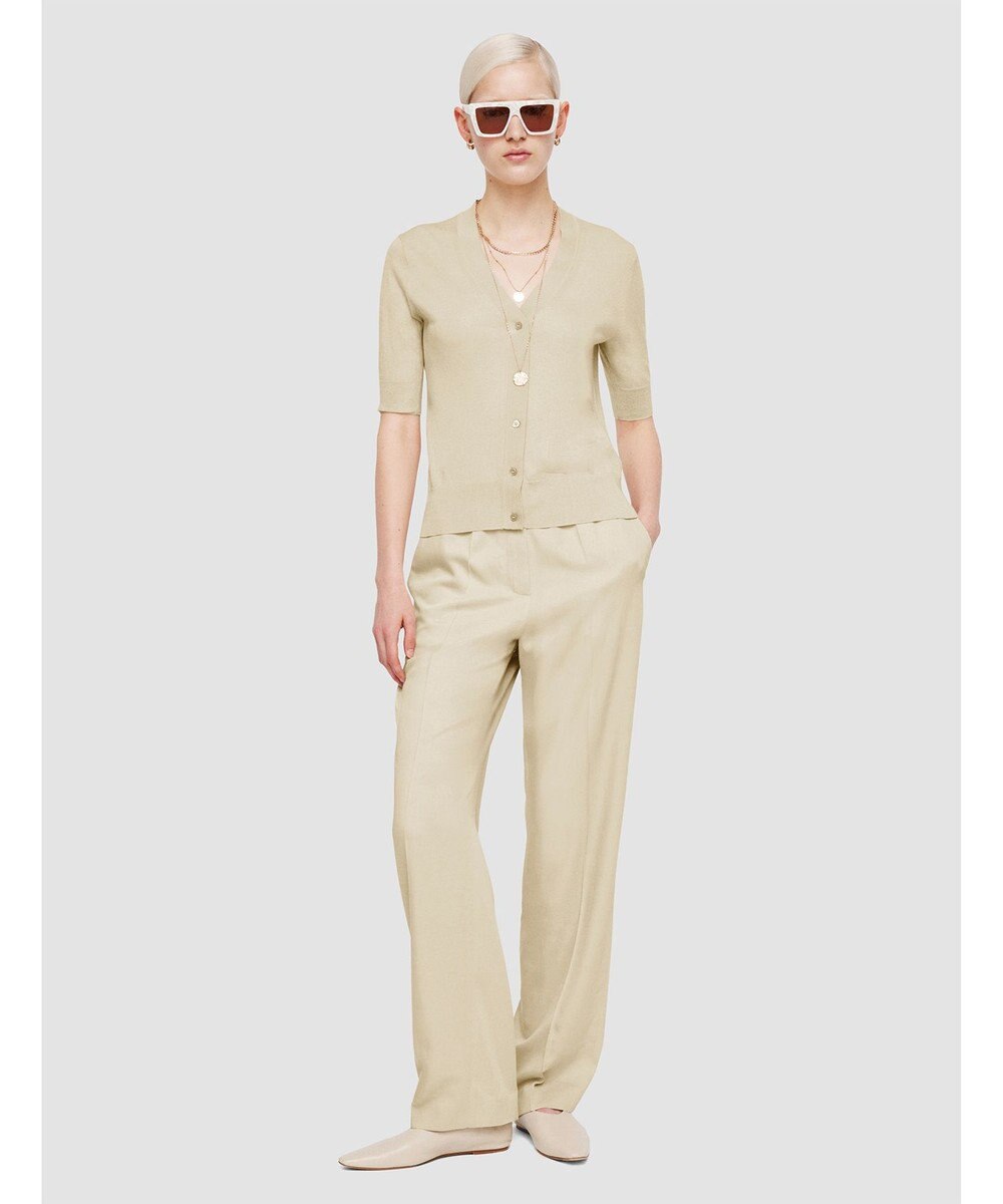 JOSEPH 【洗える】スーパーファインコットンシルク　ショートスリーブカーディガン 