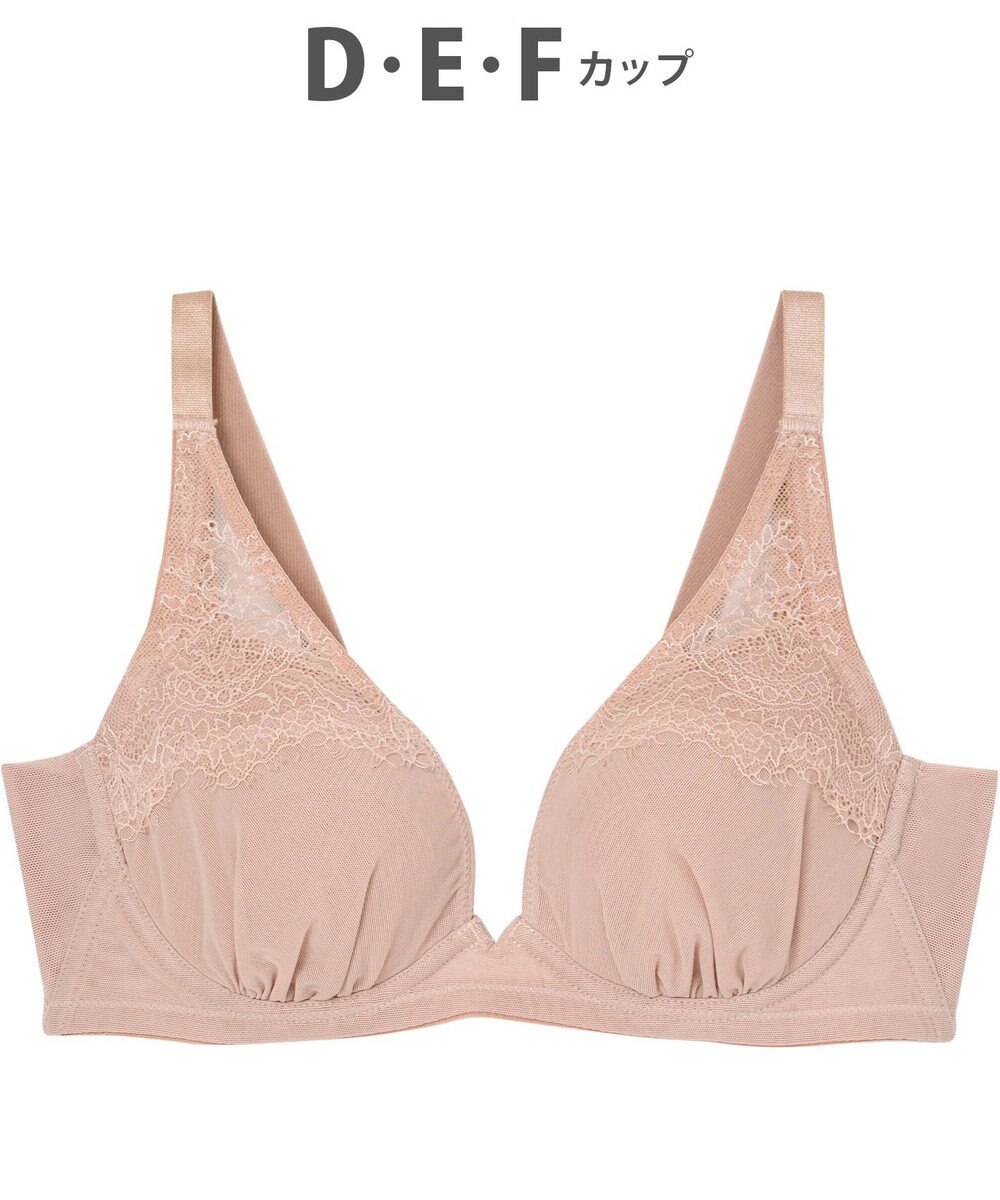 WACOAL ブラジャー 【小さく見せるブラ】 着やせ効果 ボリュームを逃がしてほっそり 脇高設計 Hカップまで対応 大きいサイズ レディース フルカップ BMM322 /ワコール 