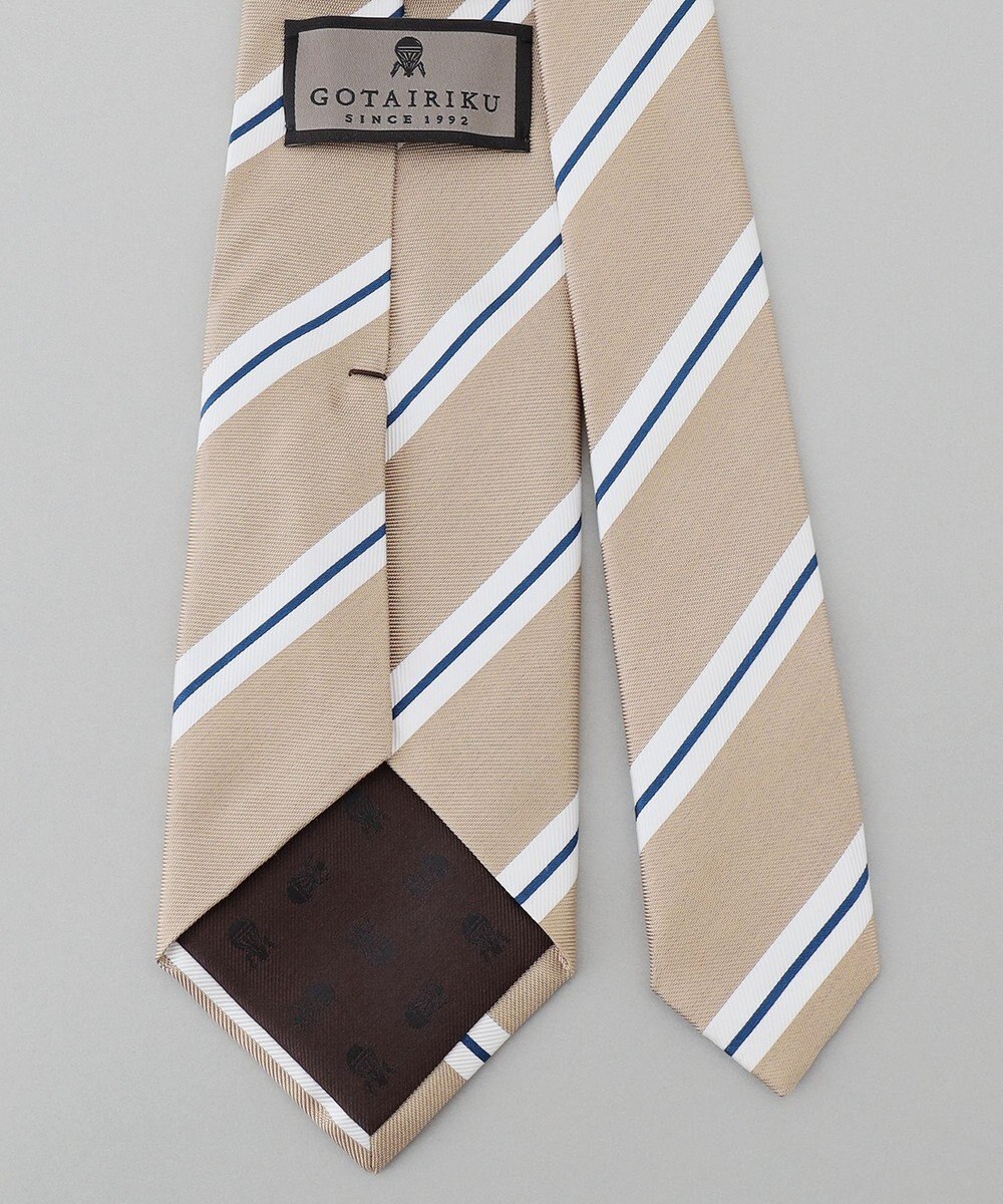 GOTAIRIKU 【日本製】シルク ネクタイ_ストライプ 