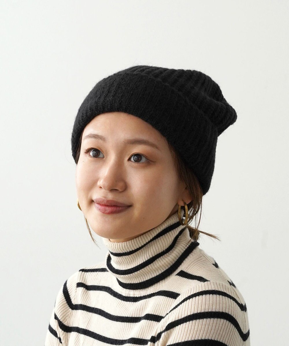 石田製帽 モヘア ホールガーメントシャロット ニット帽 