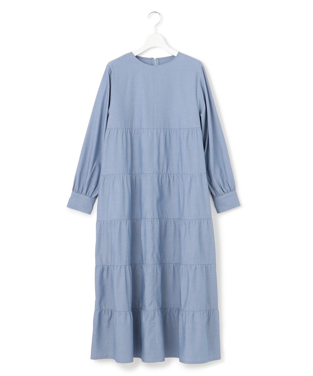 J.PRESS YORK STREET 【WOMEN】ティアード ワンピース 