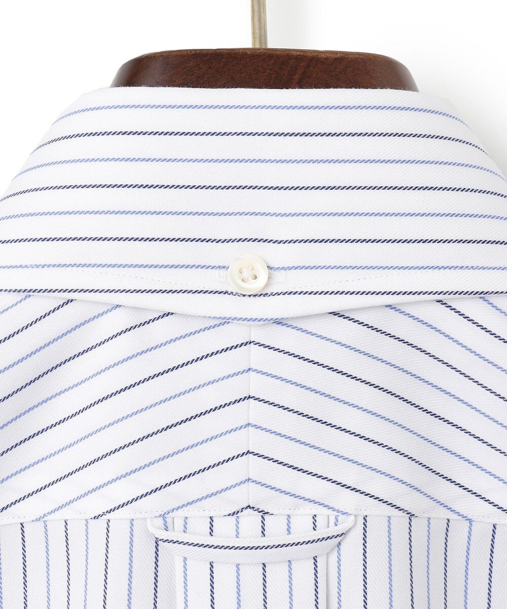 J.PRESS MEN 【KING SIZE】【PREMIUM PLEATS / 形態安定】スーピマコットンオルタネートストライプ  シャツ/B.D. 