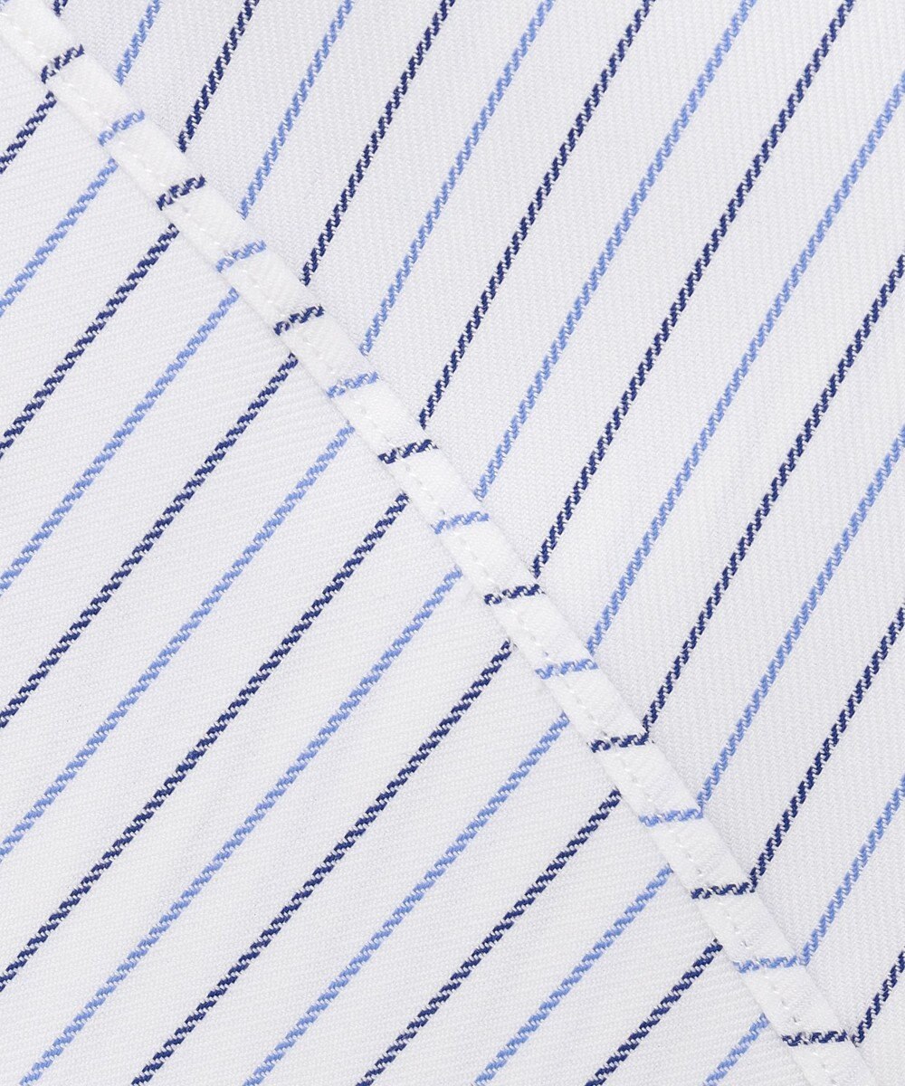 J.PRESS MEN 【KING SIZE】【PREMIUM PLEATS / 形態安定】スーピマコットンオルタネートストライプ  シャツ/B.D. 