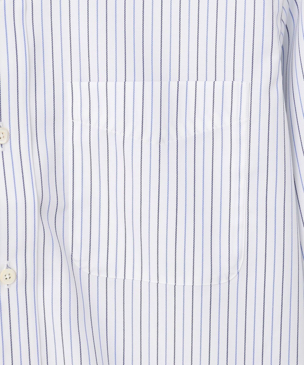 J.PRESS MEN 【KING SIZE】【PREMIUM PLEATS / 形態安定】スーピマコットンオルタネートストライプ  シャツ/B.D. 