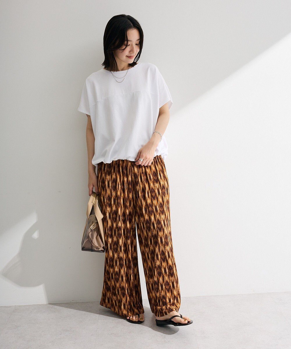 Green Parks シアーカットワイドパンツ 