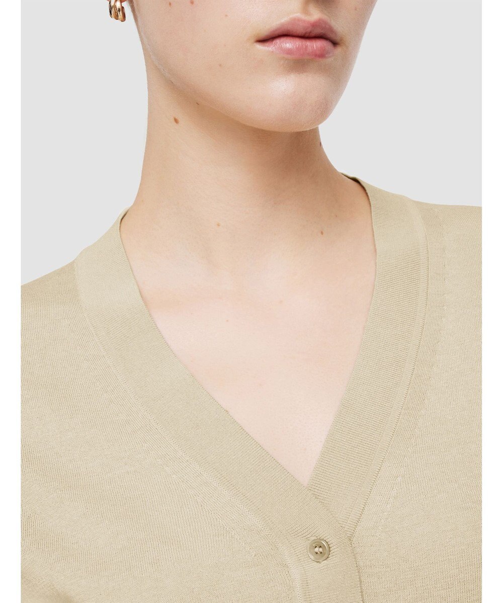 JOSEPH 【洗える】スーパーファインコットンシルク　ショートスリーブカーディガン 