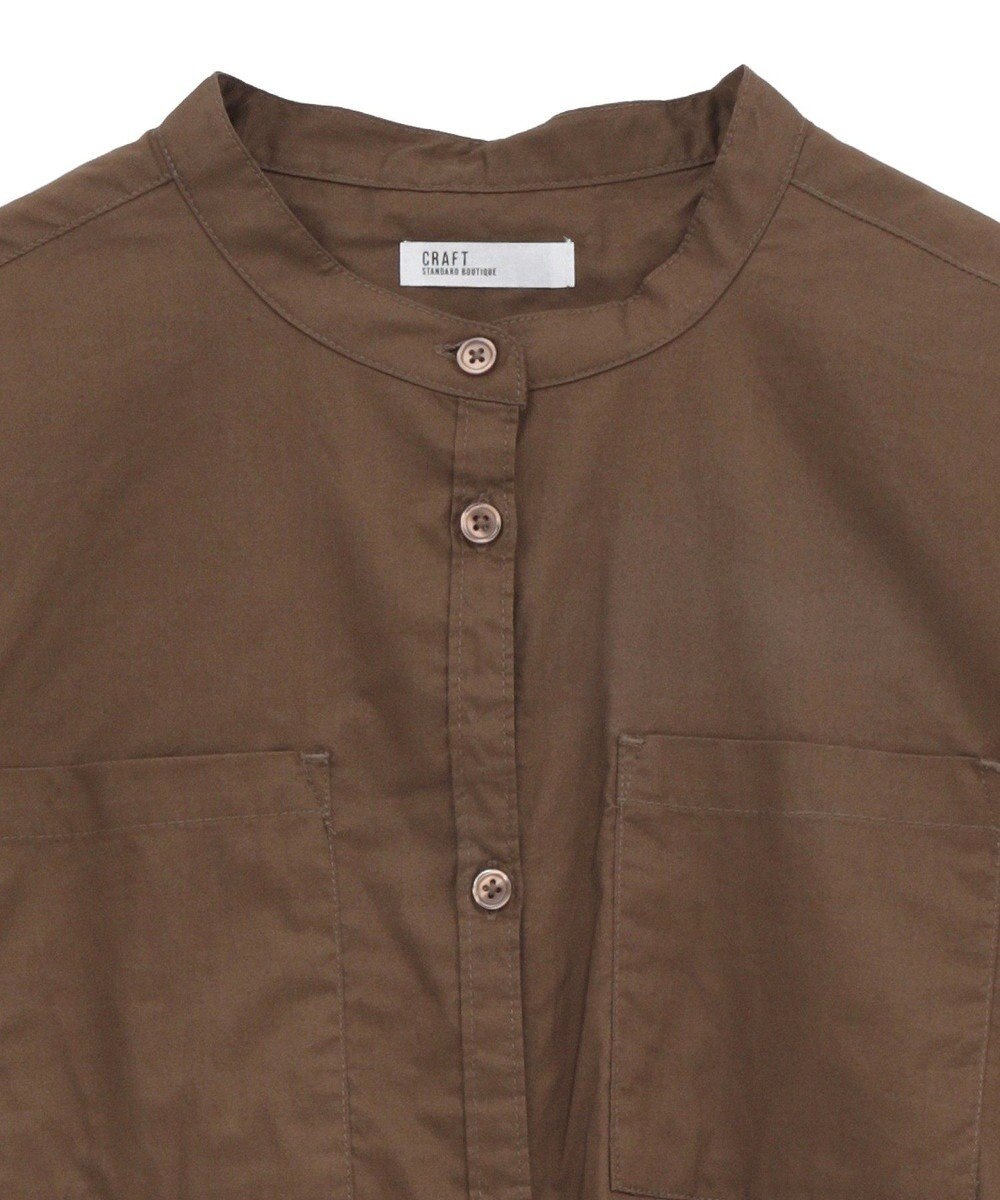 CRAFT STANDARD BOUTIQUE バンドカラーロングシャツチュニッ 