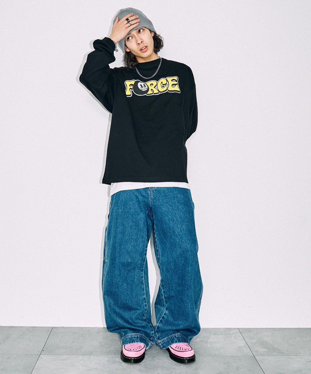 WEGO 【SETITEM】アクセ付きグラフィックロンT 