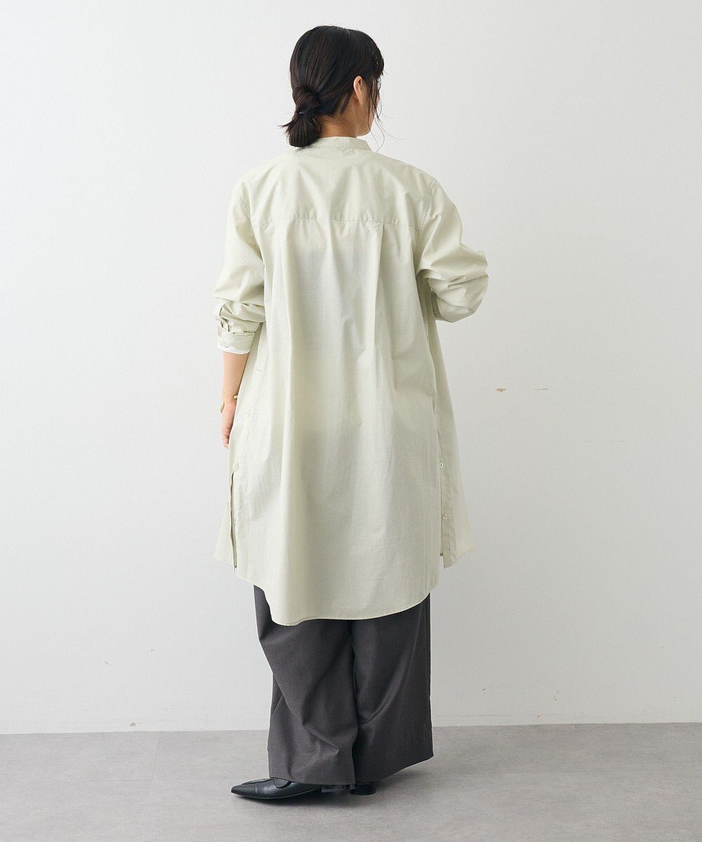 CRAFT STANDARD BOUTIQUE バンドカラーロングシャツチュニッ 