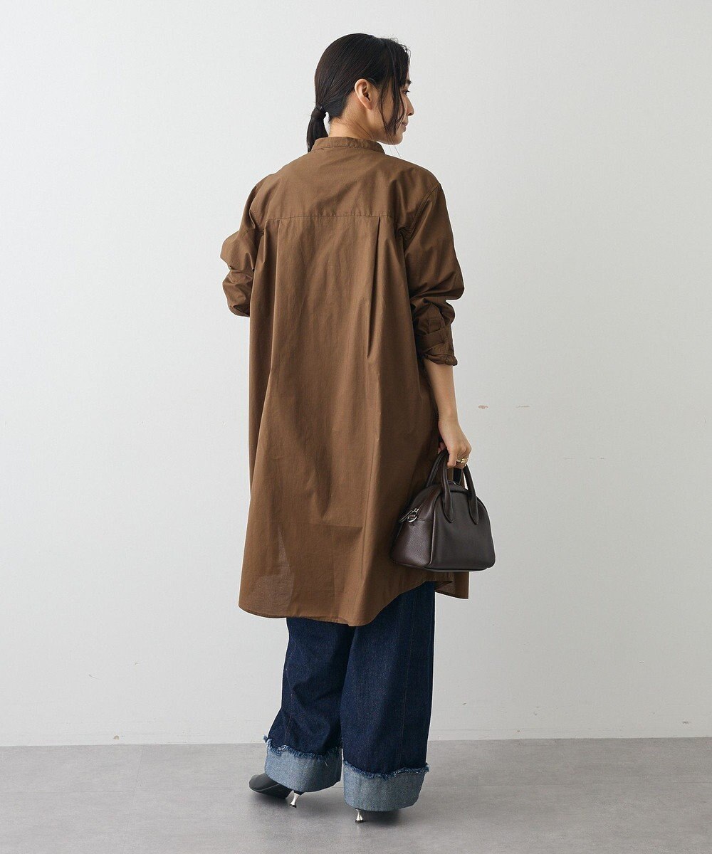 CRAFT STANDARD BOUTIQUE バンドカラーロングシャツチュニッ 