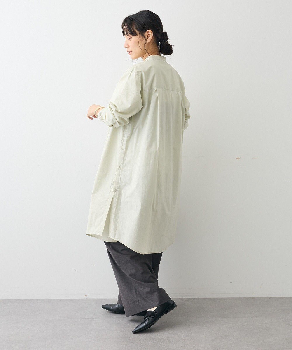 CRAFT STANDARD BOUTIQUE バンドカラーロングシャツチュニッ 