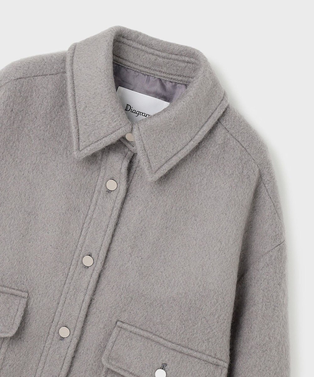 GRACE CONTINENTAL ウールオーバーシャツ 