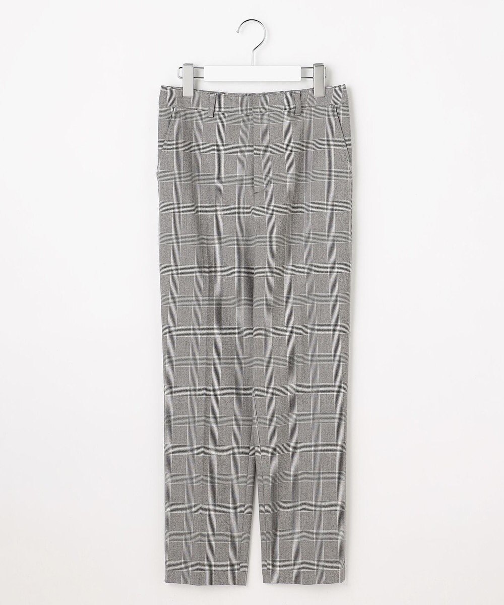 J.PRESS LADIES L アルガンシルク チェック テーパード パンツ 