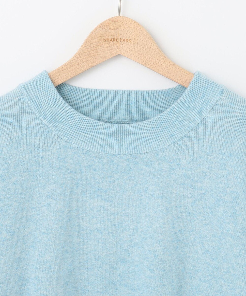 SHARE PARK LADIES ソフトタッチパフスリーブニット 
