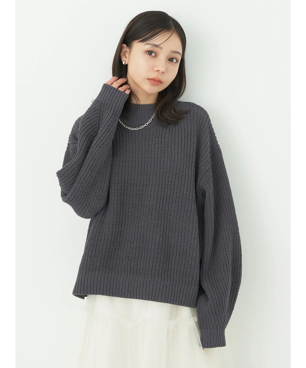 earth music&ecology マットベロアモールプルオーバー 