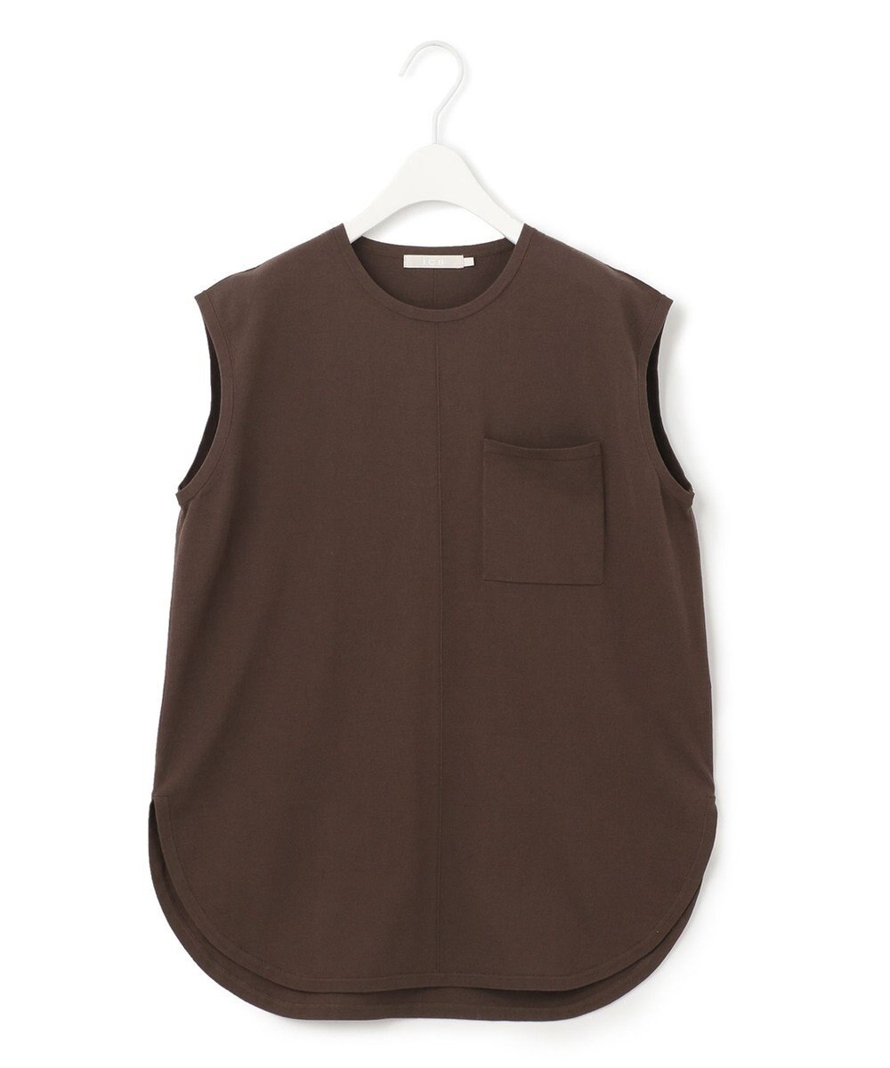 ICB L 【洗える】ガスコットンハイゲージ ノースリーブニット 