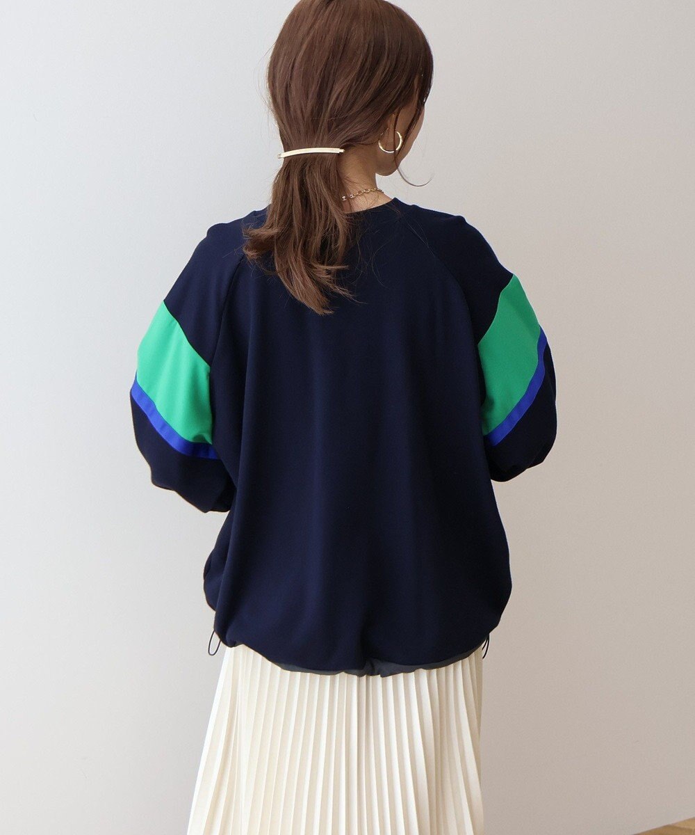 AMERICAN HOLIC 異素材ドロストラインスウェット 