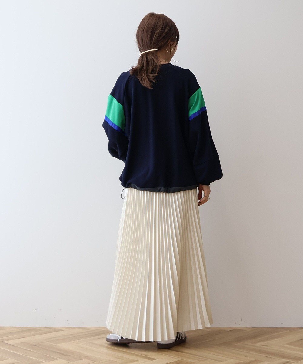 AMERICAN HOLIC 異素材ドロストラインスウェット 