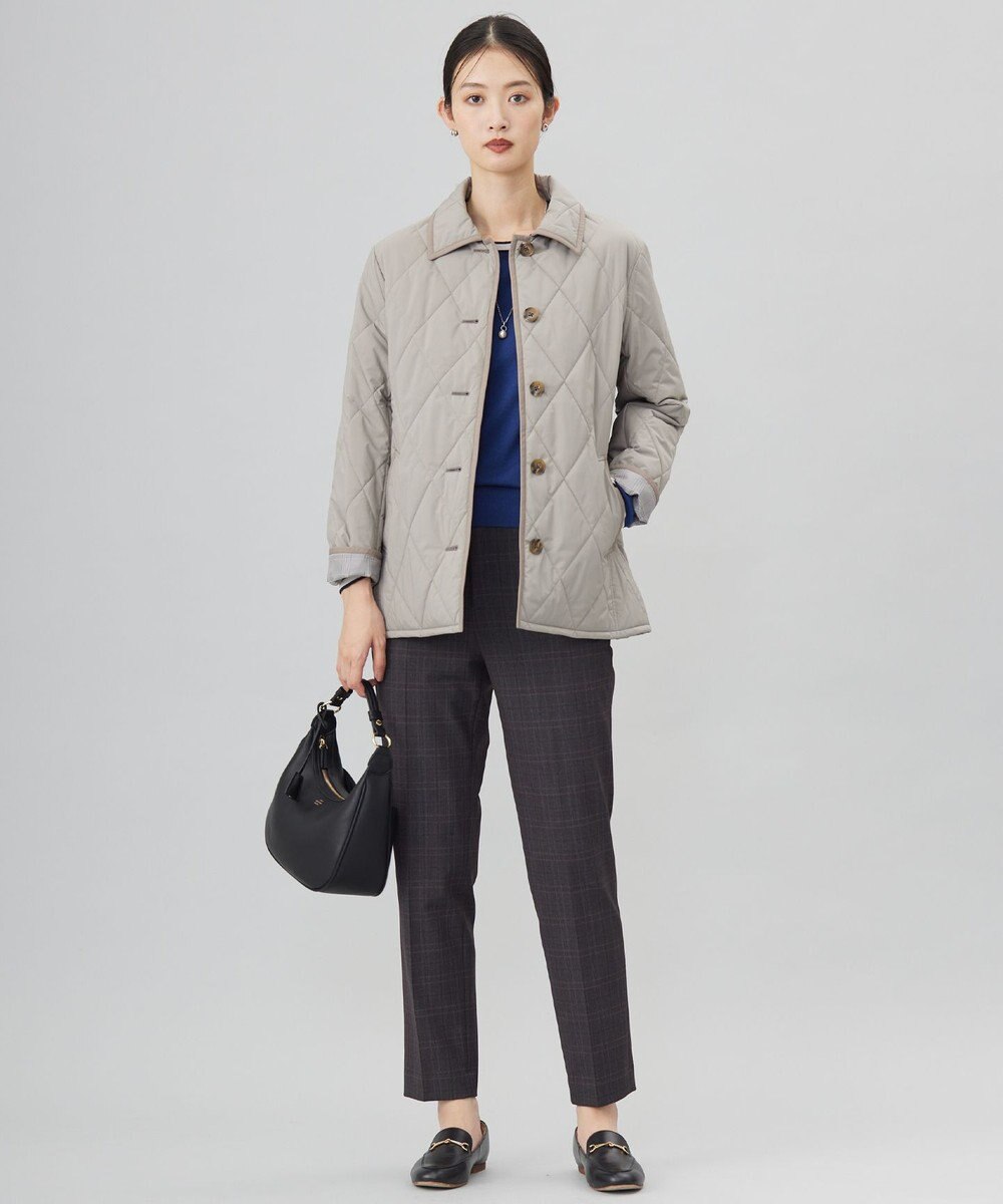 J.PRESS LADIES L 【洗える】トリムツイン ニット 