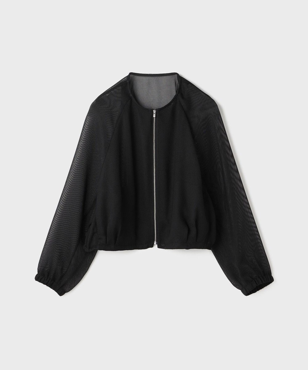 GRACE CONTINENTAL ノーカラーカラミブルゾン 