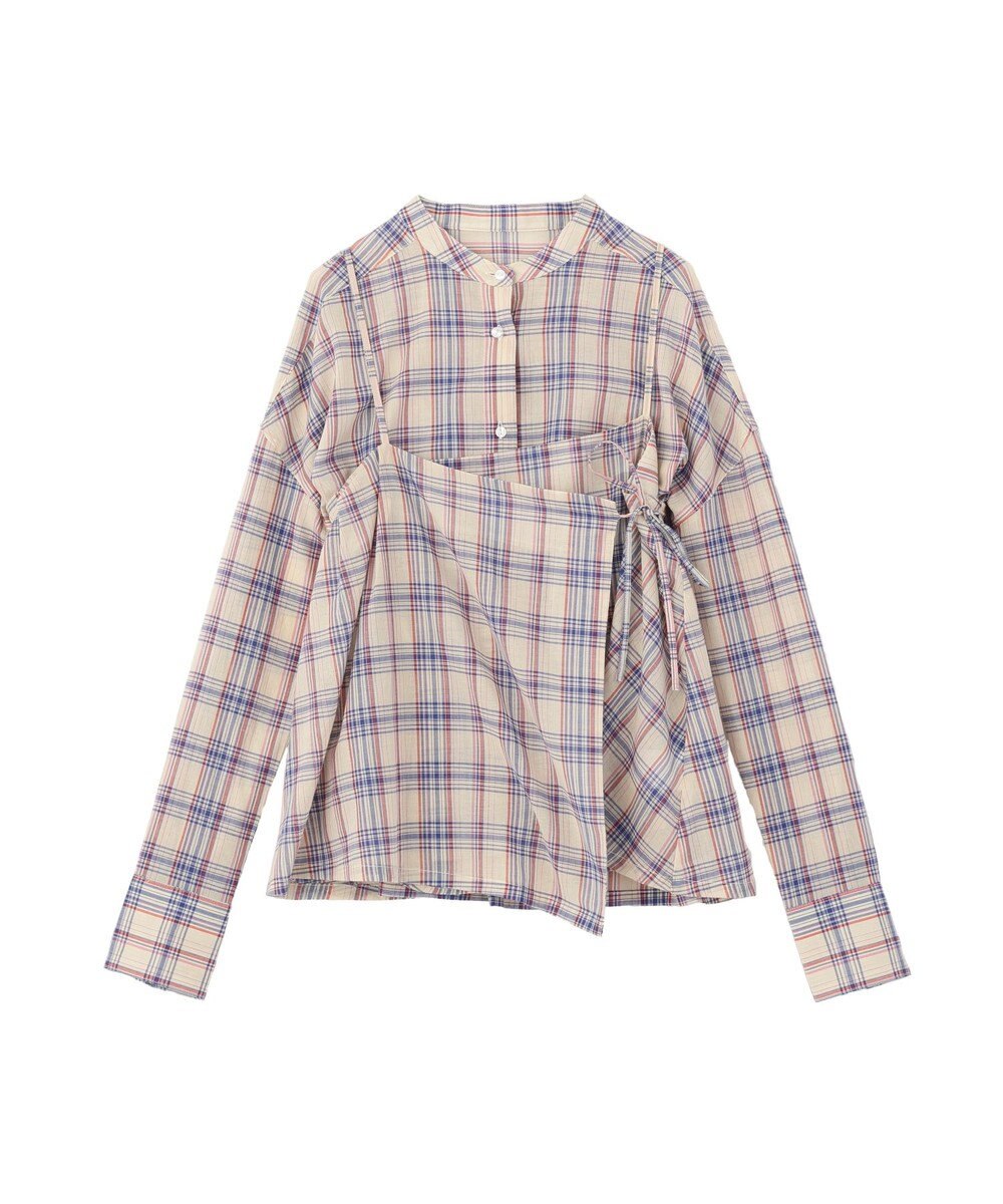 earth music&ecology 【予約】【綿100％】SET2点エプロンライクビスチェ＋シャツ 