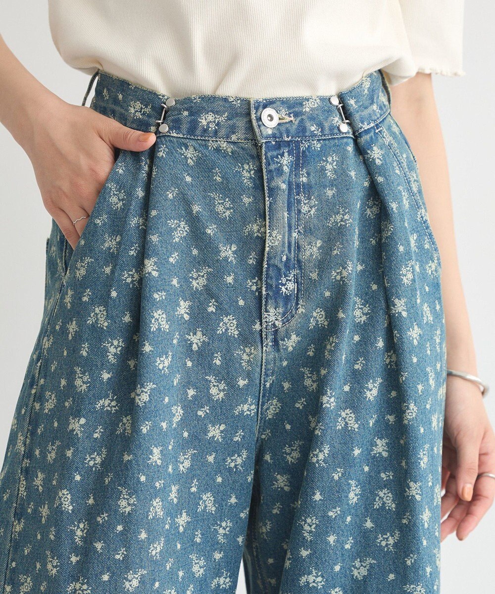 earth music&ecology タックホックデニムパンツ 