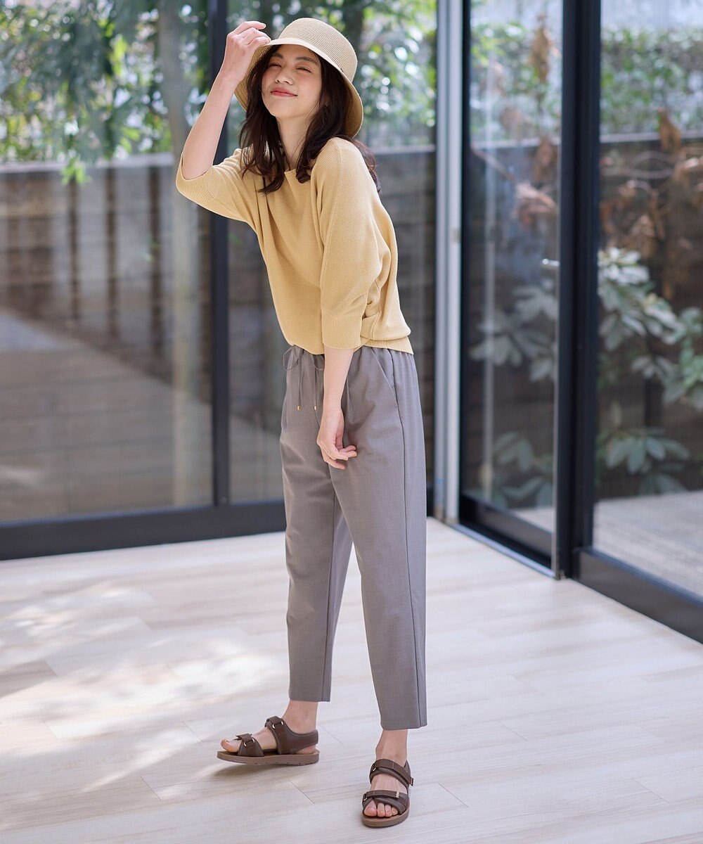 ANY L 【洗濯機可/UVカット】アクリルガータードルマンニット 