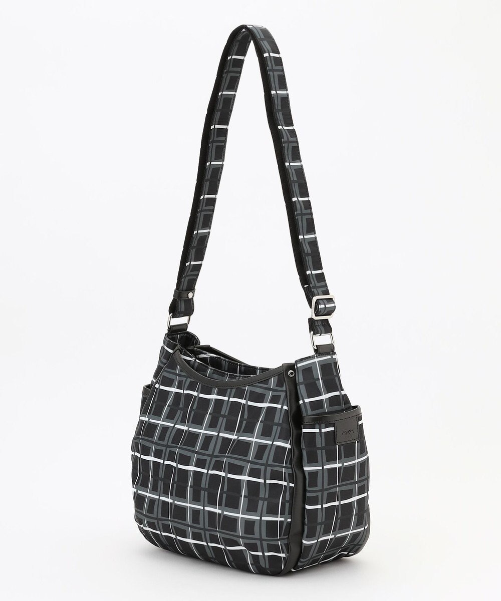 Y'SACCS ドローイングチェックショルダーバッグ 