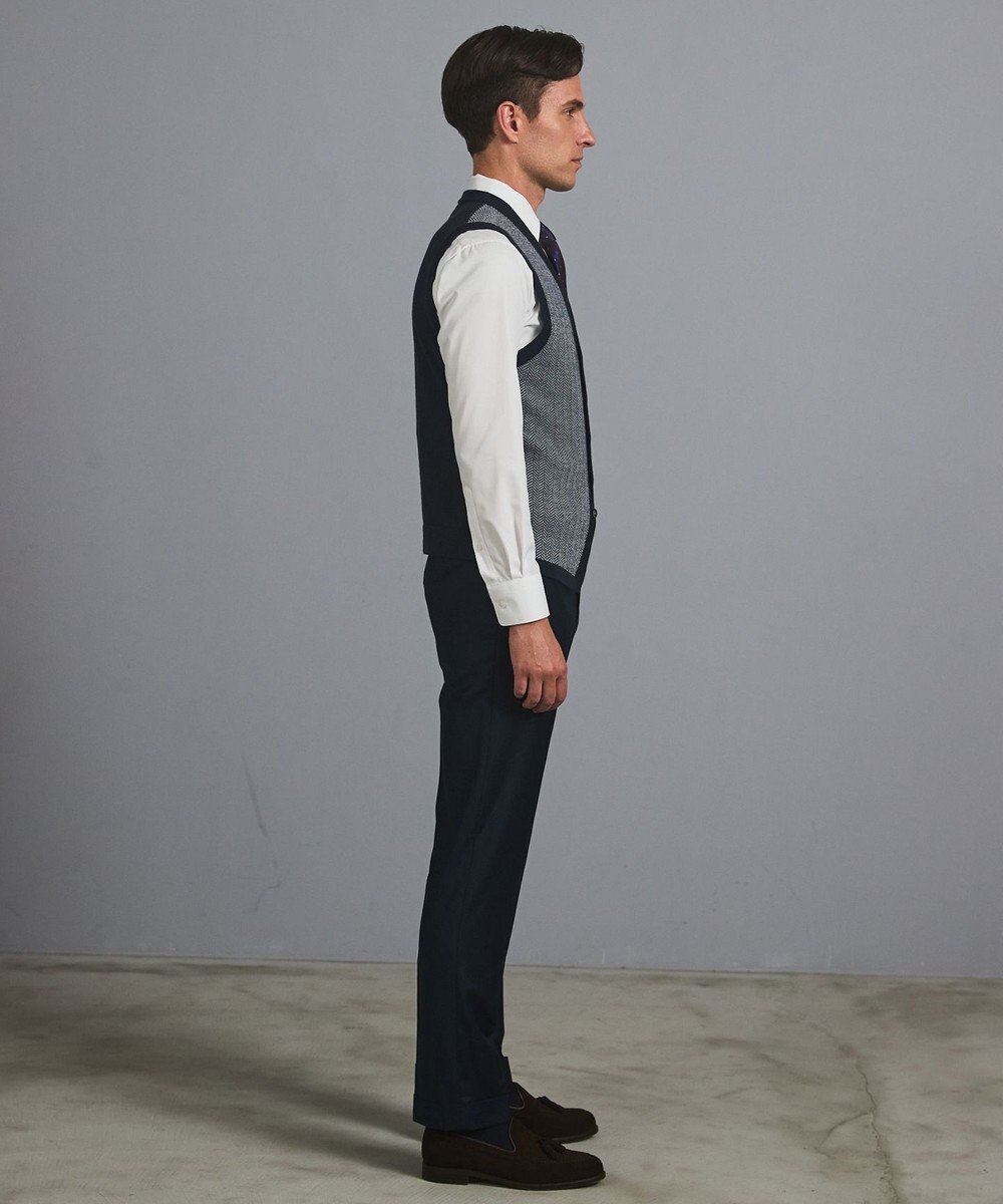 GOTAIRIKU 体温調整に【洗える/チクチクしにくい/ピリングしにくい】イタリア糸 ハイゲージ ベスト_WOOL100% 