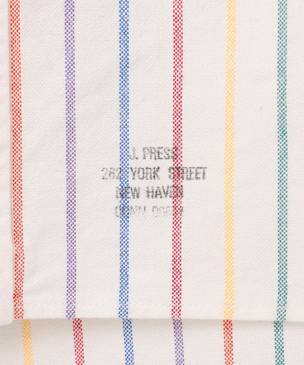 J.PRESS MEN コットンオックス マルチストライプ シャツ / ボタンダウン 