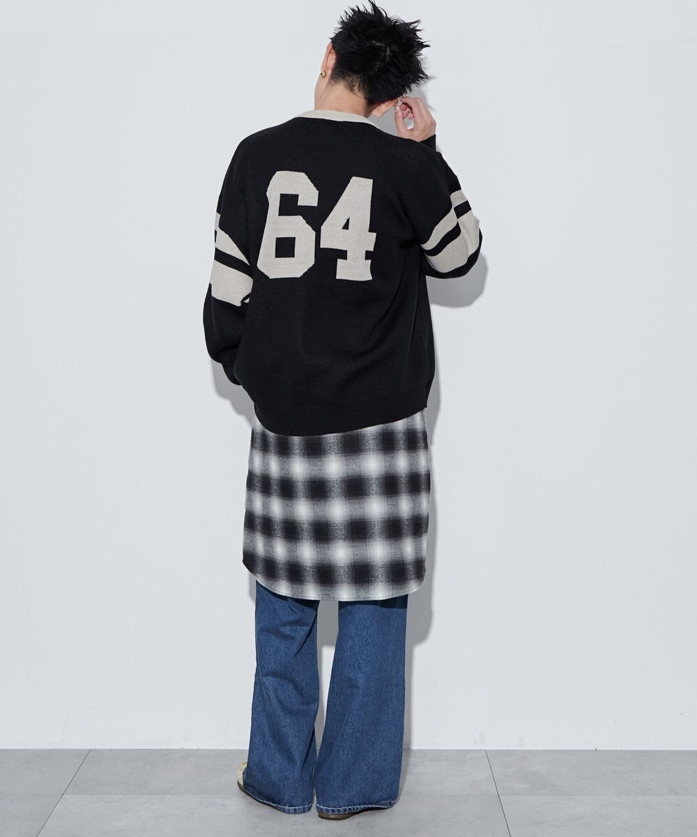 WEGO 【ユニセックス着用ITEM】ジャガードスリーブラインプルオーバー 