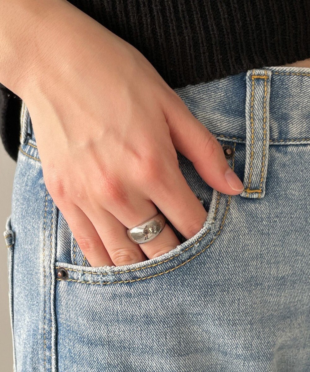 WEGO 【新色追加/美脚/XSSMLサイズ展開】ストレートデニムパンツ 