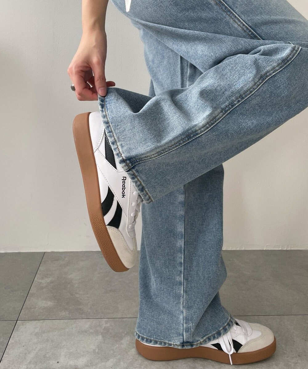 WEGO 【新色追加/美脚/XSSMLサイズ展開】ストレートデニムパンツ 