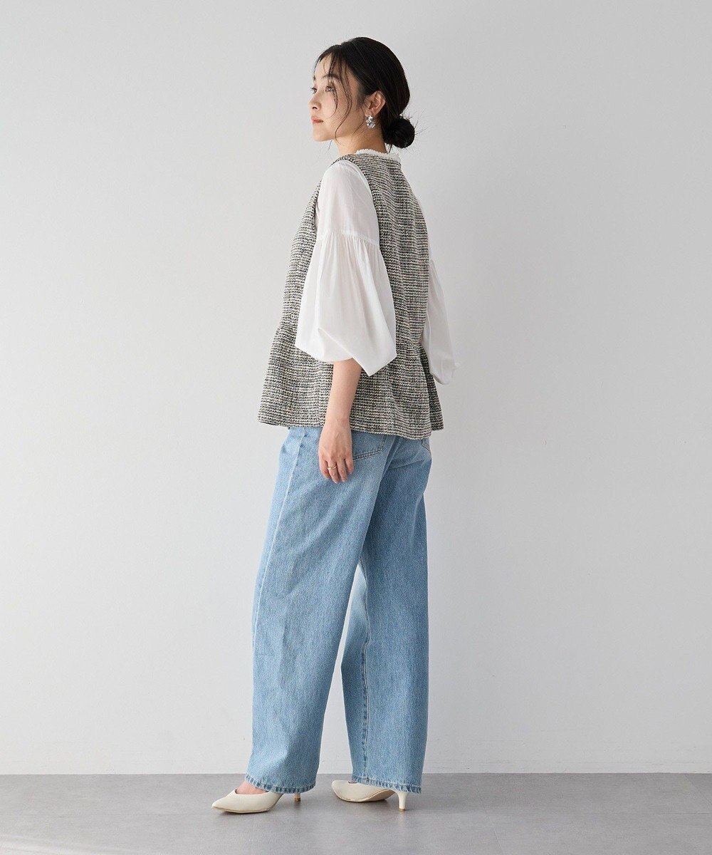 YECCA VECCA ブレードトリミングブラウス 